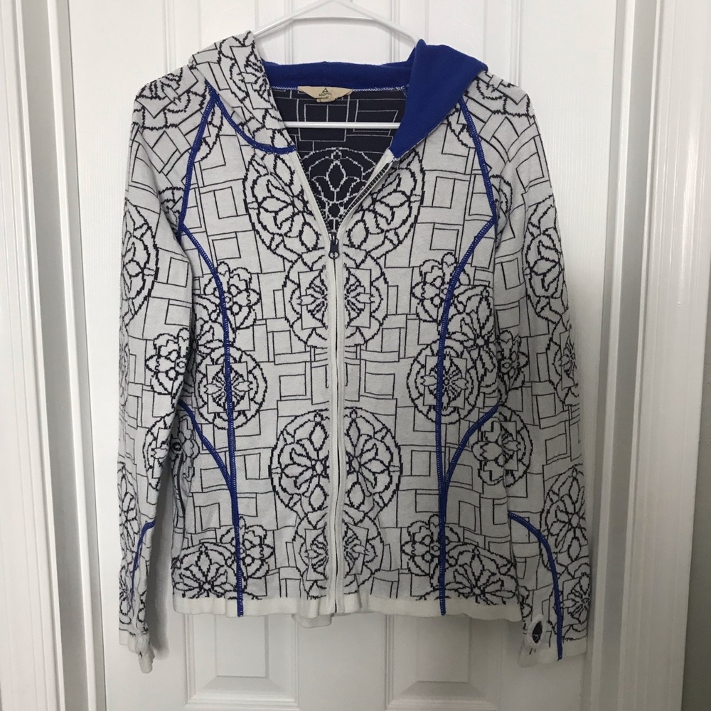 Ascend Printed Zip Up Sweatshirt Hoodie
